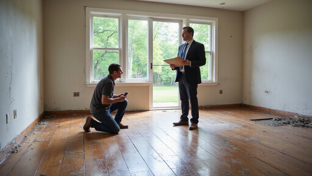 inspect for hidden water damage