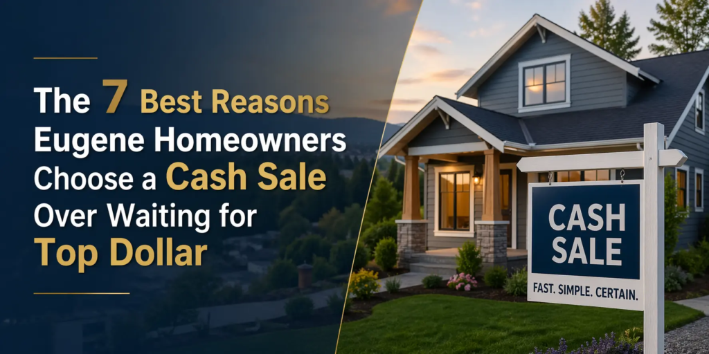 The 7 Best Reasons Eugene Homeowners Choose a Cash Sale Over Waiting for Top Dollar